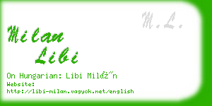 milan libi business card